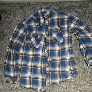 Dickies Blue and Brown Sherpa Lined Jacket